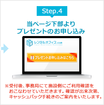 STEP4.プレゼントのお申し込み