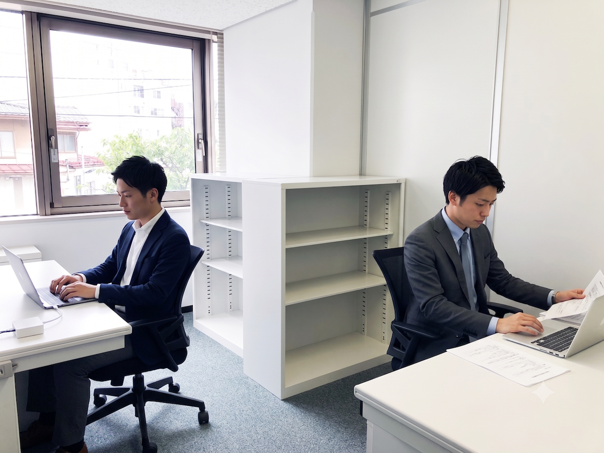 1〜3名様対応可能な様々な広さや仕様のオフィスを取り揃えています