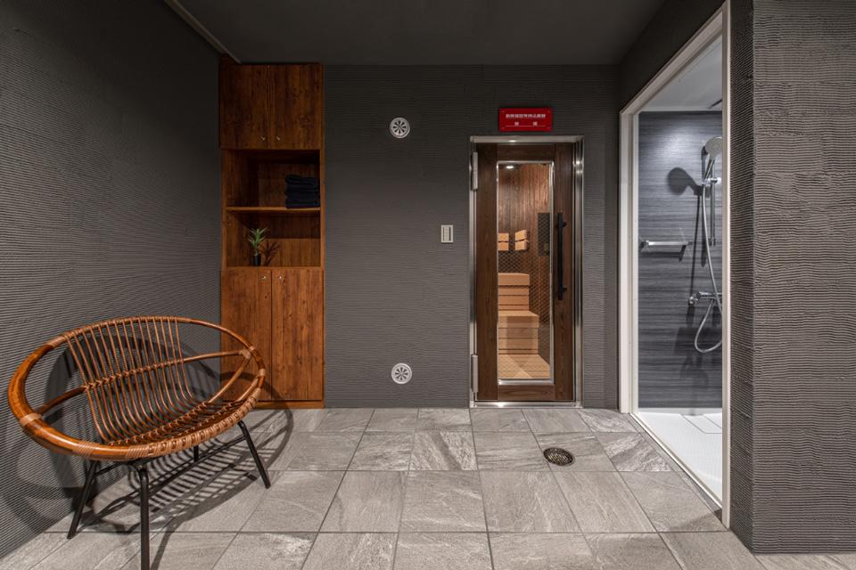 ¥1100/70分で利用可能なプライベートサウナ3部屋完備